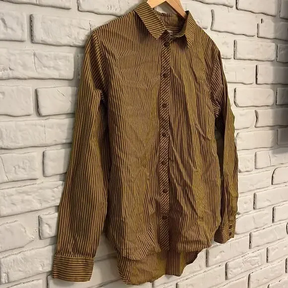 Urban Outfitters Vertical Stripe Button Down Top Size Small - Picture 2 of 8